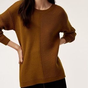 Isabelli sweater Aritzia Wilfred free XS rust
